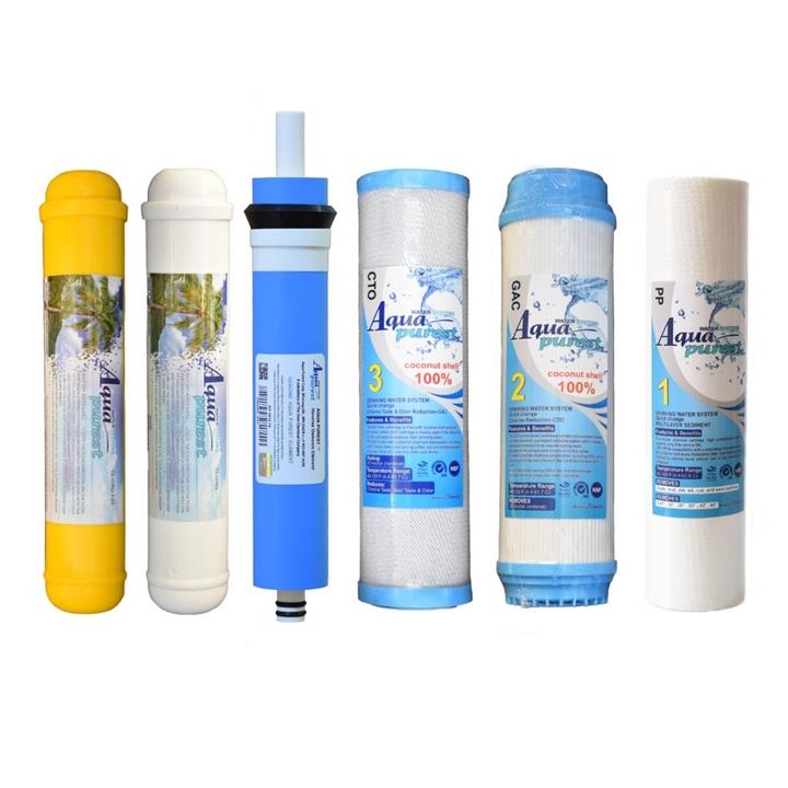 فیلتر دستگاه تصفیه کننده آب آکوا پیورست مدل AP-NEW06 مجموعه 6 عددی